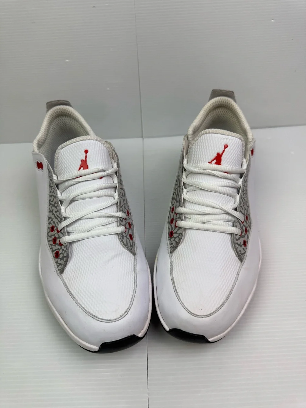 NIKE Jordan ADG 2 Golf Shoe ELEPHANT PRINT WHITE/BLACK Men’s 9.5 CT7812-100 READ